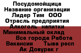 Посудомойщица › Название организации ­ Лидер Тим, ООО › Отрасль предприятия ­ Алкоголь, напитки › Минимальный оклад ­ 26 300 - Все города Работа » Вакансии   . Тыва респ.,Ак-Довурак г.